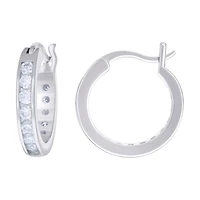 925 Silver Earrings 16mm Moissanite Stone Ctw 1.20