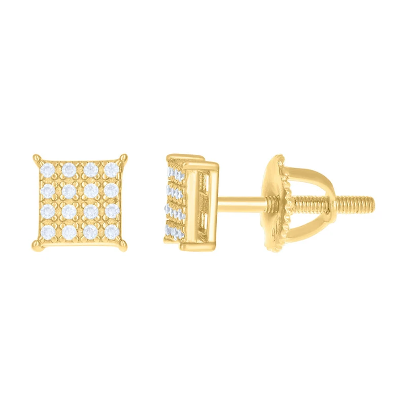 925 Silver Earrings With Moissanite Ctw 1.10