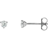 1/5 CTW Lab-Grown Diamond and Natural Stud Earrings