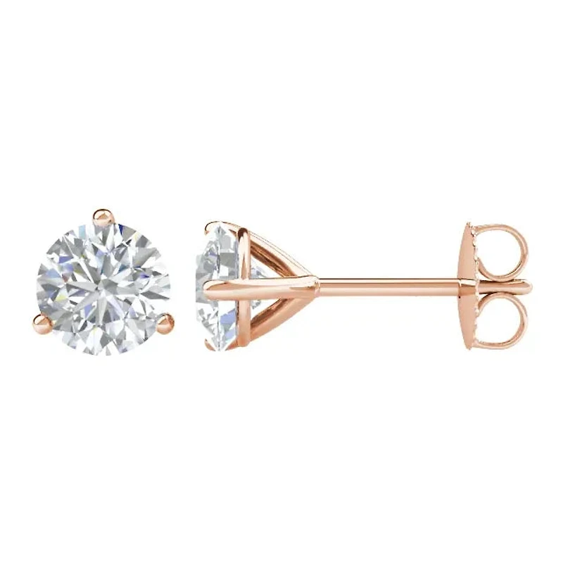 1 CTW Lab-Grown Diamond Stud Earrings