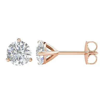 1 CTW Lab-Grown Diamond Stud Earrings