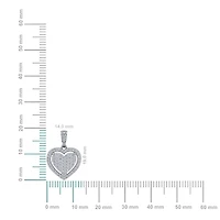 10K Gold Round Diamond Womens Heart Pendant 1/ Cttw