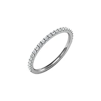 14K White Gold 1/4 CTW Natural Diamond Band