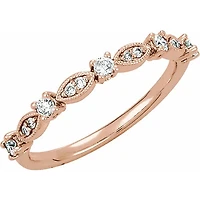 1/5 CTW Natural Diamond Stackable Ring