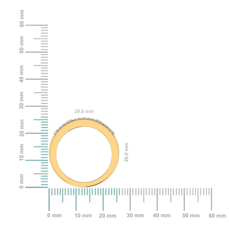 10K Yellow Gold Princess Diamond Mens Invisible Band 1-1/ Cttw