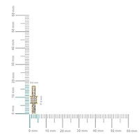 10K Gold Womens Round Diamond Small Huggies Earrings / Cttw