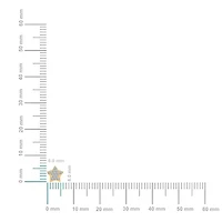 10K Yellow Gold Round Diamond Star Stud Earring 1/8 Cttw