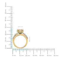 10K Yellow Gold Round Diamond Womens Bridal Ring Cttw