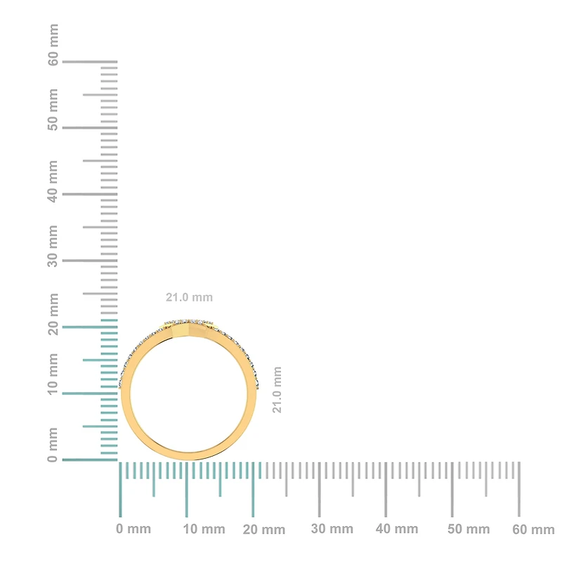 14K Gold Round Diamond Womens Star Shape Sz 7 Designer Ring 1/4 Cttw