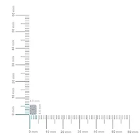 14K White Gold Baguette Diamond Emerald Shape Cluster Stud EarRing 1/5 Cttw