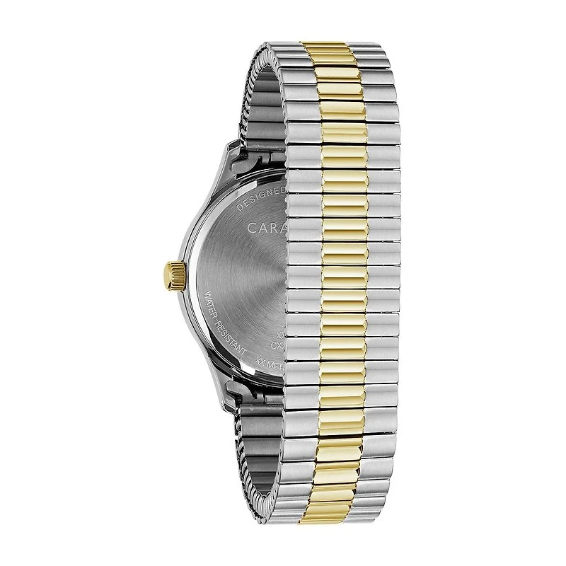 Caravelle Traditional Mens Stainless Steel