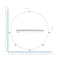 14K White Gold Baguette Link Necklace Bracelet Set 7/8 Cttw