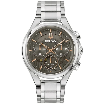 Bulova Curv Dress Mens Stainless Steel