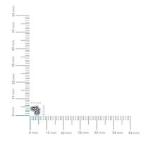 10K White Gold Nugget Diamond Stud Earrings 1/10 Cttw