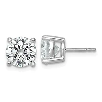 Gold Round 4-Prong 0.20ct Diamond Stud Earrings