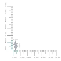 10K White Gold Flash Designer Earrings 1/8 Cttw