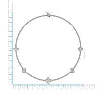 10K Yellow White Two Tone Round Baguette Diamond Designer 18 Inch Necklace 2-1/5 Cttw