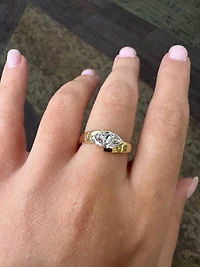 The East-West Marquise Lab Grown Diamond Ring