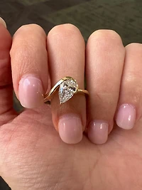 The Pear Ring Lab Grown Diamond