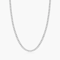 Lab-Grown Diamond Tennis Necklace 8.30 Carats  14KT White Gold