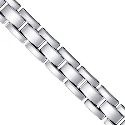 Tungsten Mens Polished Fashion Bracelet 16 mm Size 8.5 Inches