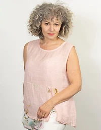 Caterina Linen Top