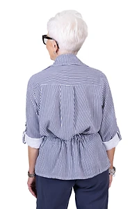 Bruna Top in Nautical Stripes