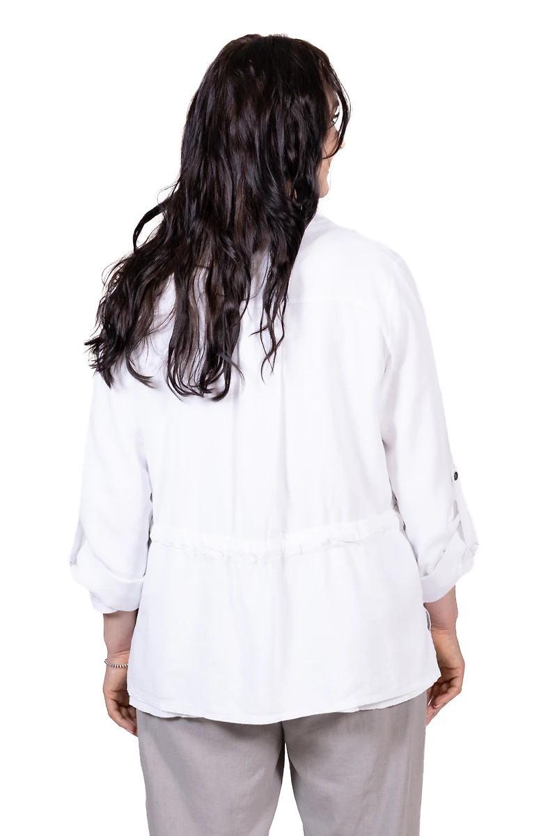 Bruna Top in Salt White
