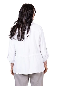 Bruna Top in Salt White