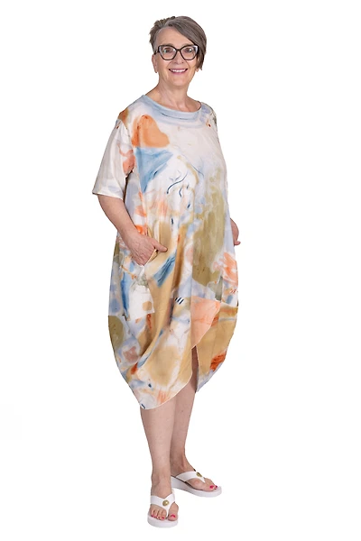 Canta Dress in Sunwashed Canvas Print