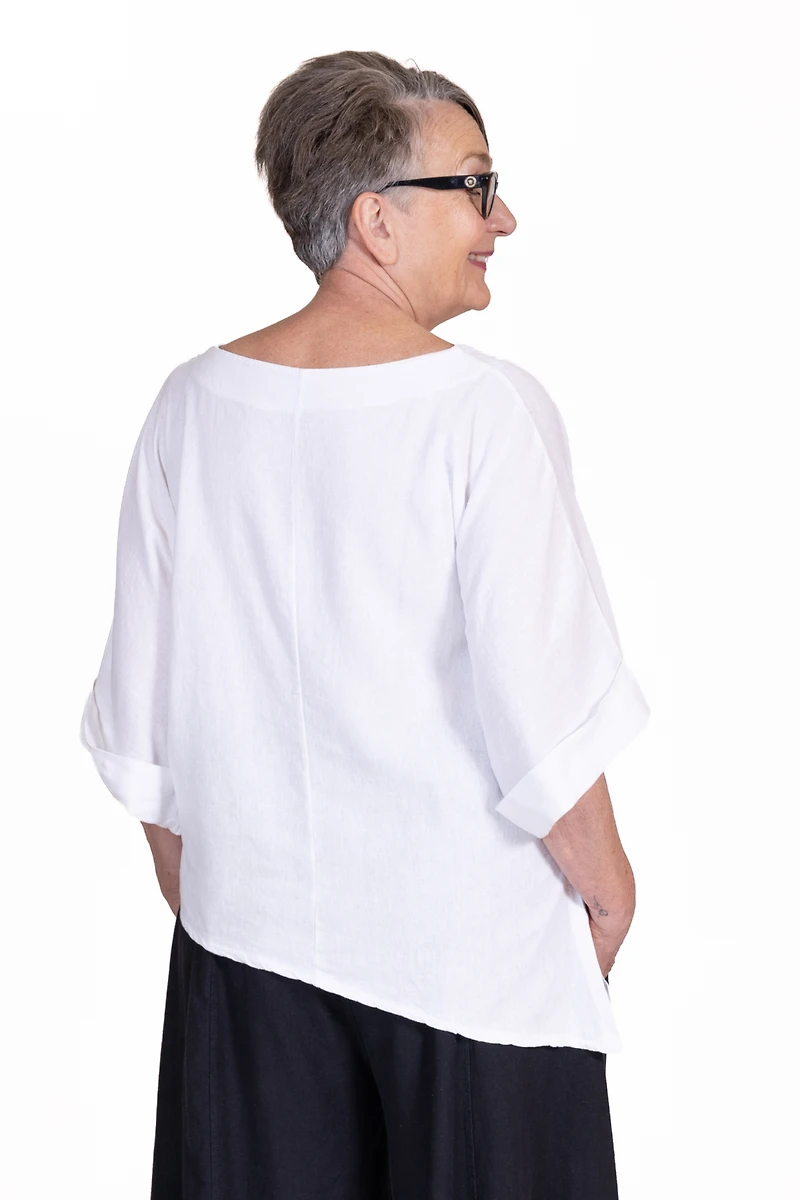 Althea Top in Salt White