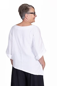 Althea Top in Salt White