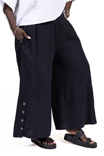 Tosca Linen Bottoms in Black