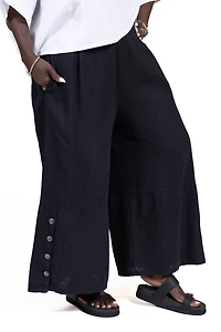Tosca Linen Bottoms in Black