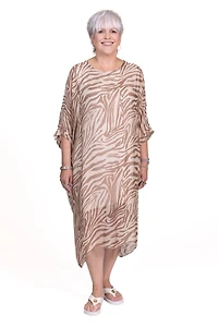 Seta Dress in Zebra Print