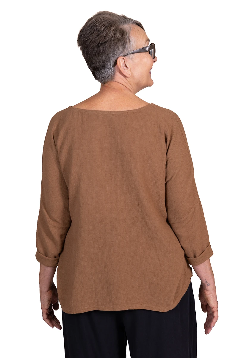 Alessia Top in Hazelnut Brown