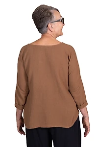 Alessia Top in Hazelnut Brown