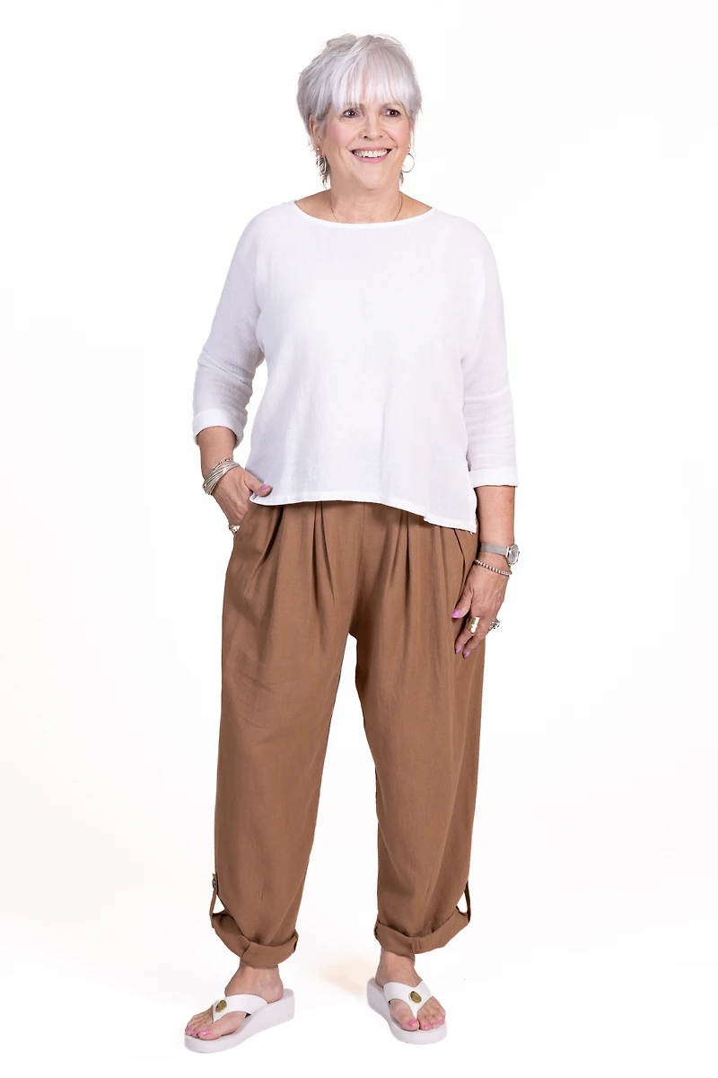 Celine Bottoms in Hazelnut Brown