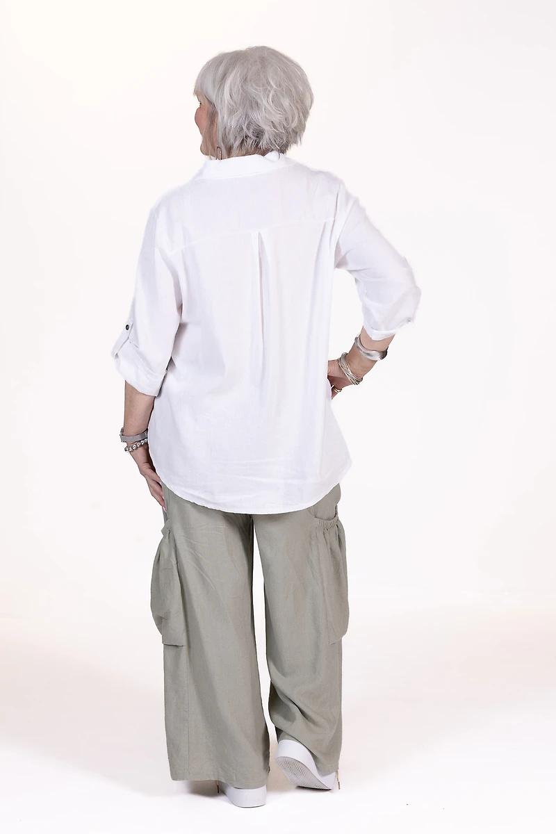 Elara Top in Salt White