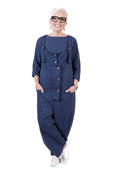 On The Go Jumpsuit in Midnight