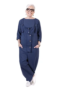 On The Go Jumpsuit in Midnight