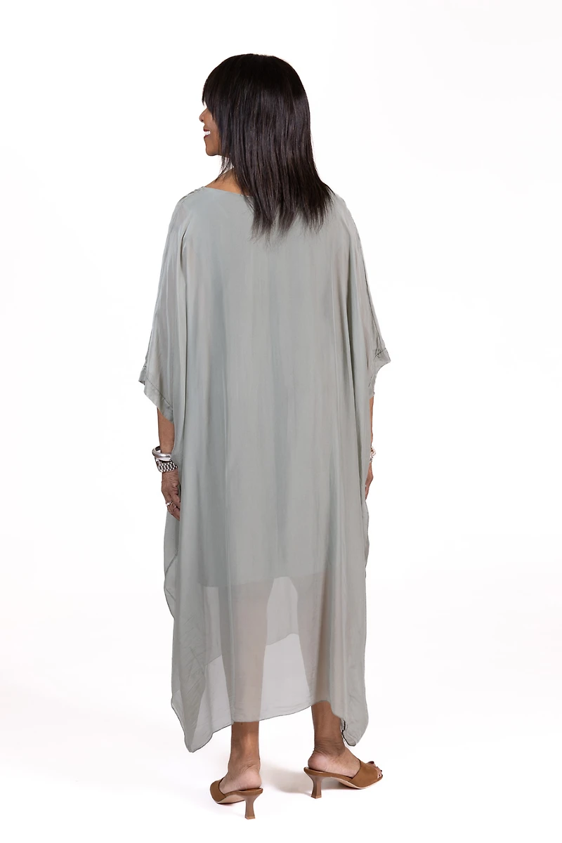 Seta Dress in Cypress Green