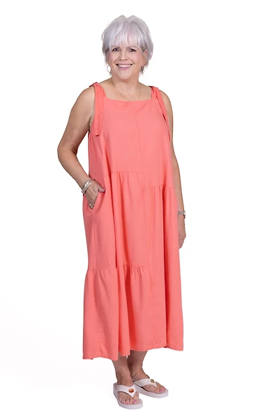 Vespera Dress in Corallo