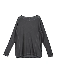 Nicola Ribbed Crew Neck Charcoal