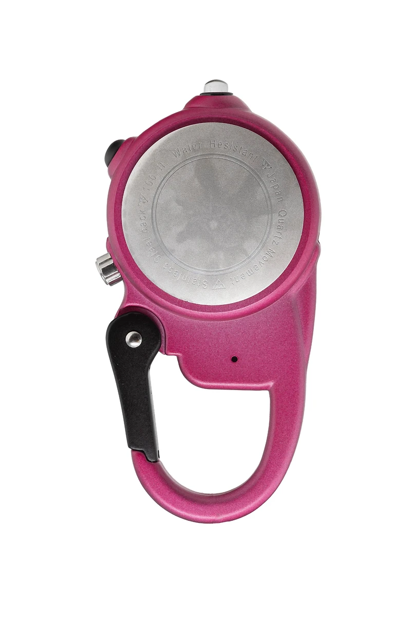 Miniclip Microlight - Pink Case White Dial