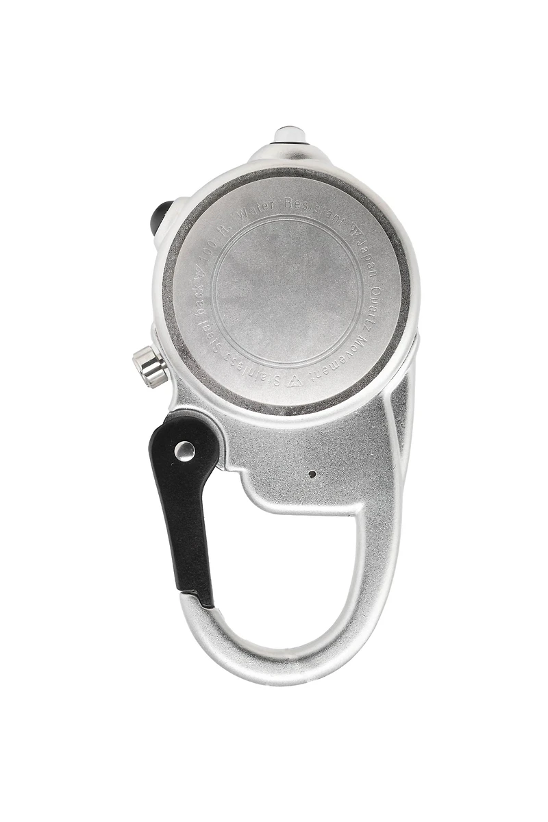 Sunray Miniclip - Black Dial Silver Case
