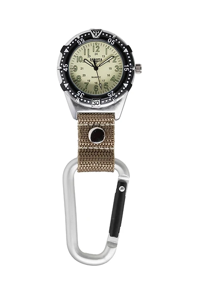 Alum Backpacker - Silver Case Khaki Dial