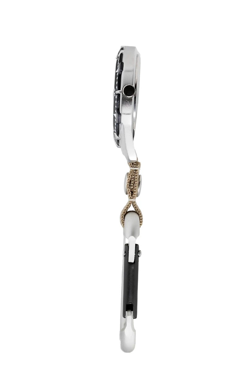 Alum Backpacker - Silver Case Khaki Dial