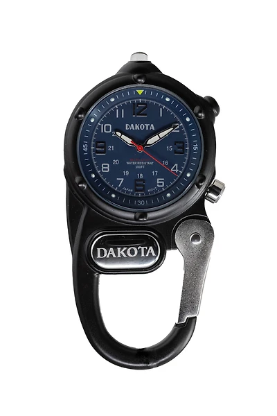 Miniclip Microlight - Black Case Blue Dial