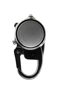 Miniclip Microlight - Chrome Silver Case Black Dial